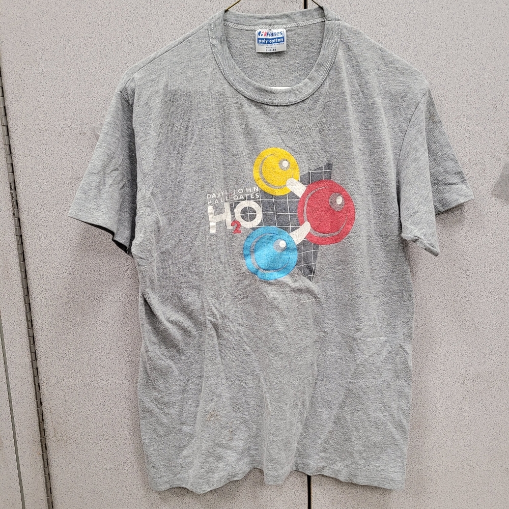 1983 Hall And Oates H20 Graphic Design T Shirt Size Large